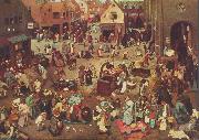 Pieter Bruegel Fight Between Carnival and Lent oil on canvas